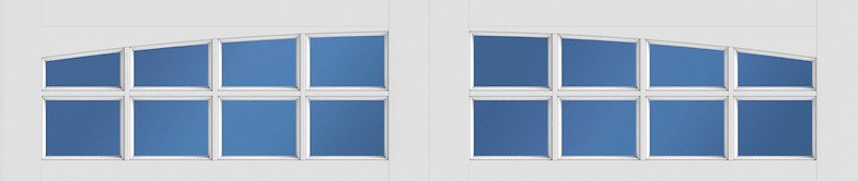 Lite arch garage door window