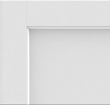 white corner of garage door