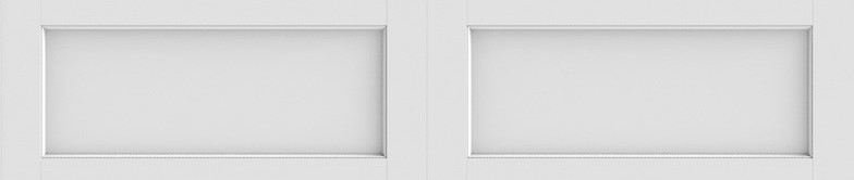 close up of a white garage door