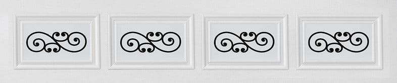 Trellis style black design