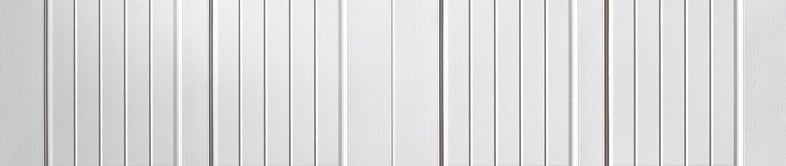 close up of white garage door