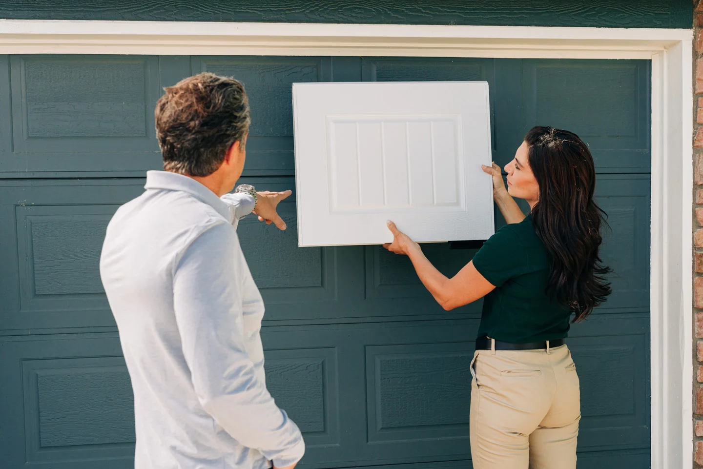 Precision Garage Door in-person new door estimate